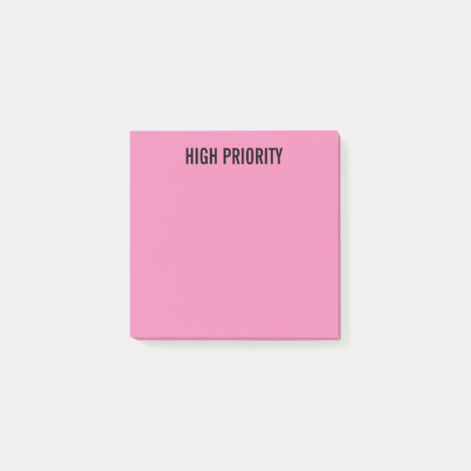 Post-it® Rose de haute priorité pré-étiqueté (Devant)