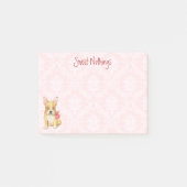 Post-it® Rose de Valentine Frenchie (Devant)