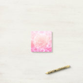 Post-it® Rose en pastel Ombre floral (Sur un bureau)
