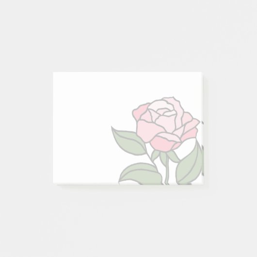 Post-it® Rose en vitrail (Devant)