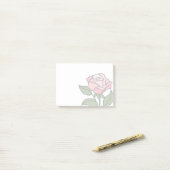 Post-it® Rose en vitrail (Sur un bureau)