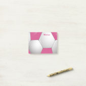 Post-it® Rose et blanc personnalisables de ballon de (Sur un bureau)