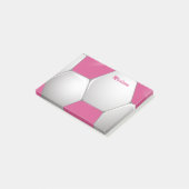 Post-it® Rose et blanc personnalisables de ballon de (Incliné)