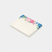 Post-it® Rose et Bleu Jolies Fleurs (Incliné)