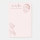 Post-it® Rose et or Rose Noir et post-partum Doula (Devant)