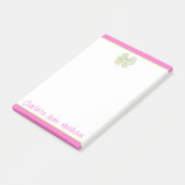 Post-it® Rose et vert Préparé Arc personnalisé (Incliné)