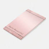 Post-it® Rose étincelant doré Parties scintillant Brown (Incliné)