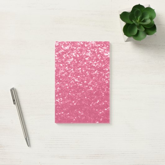 Post-it® Rose faux scintillant léger rose pâle (Bureau)