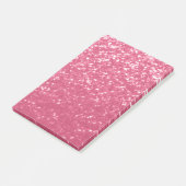 Post-it® Rose faux scintillant léger rose pâle (Incliné)