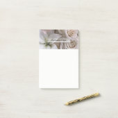 Post-it® Rose Fleurale Rustique Shabby Chic Fleurs Personna (Sur un bureau)