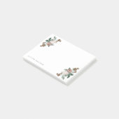 Post-it® Rose Florale Vintage Rose Pâle (Incliné)