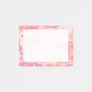 Post-it® Rose foncé, rose clair et camouflage camouflage pê