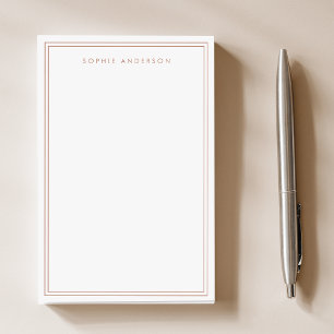 Post-it® Rose Gold Elegant Sophisticated Bordure Blanc