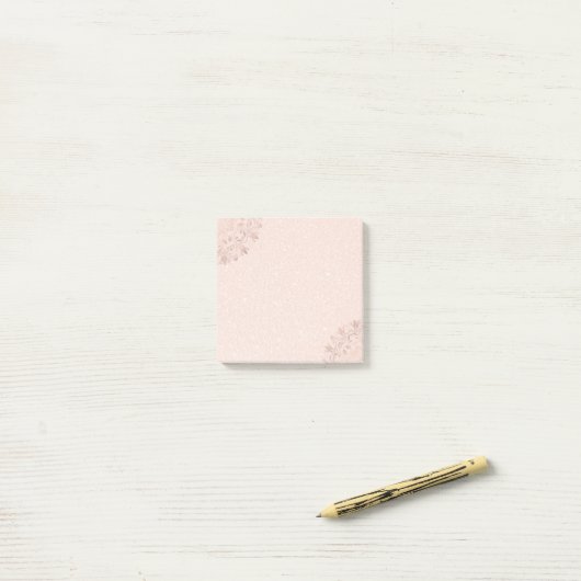 Post-it® Rose Gold Floral Mandala (Sur un bureau)