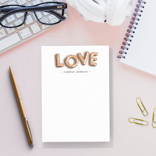 Post-it® Rose Gold LOVE Personnalisé