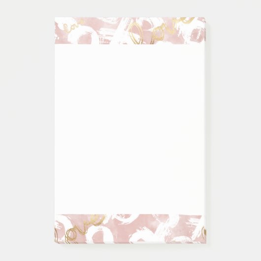 Post-it® Rose Gold Love XO (Devant)