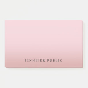 Post-it® Rose Gold Modèle Arrière - plan moderne Élégan