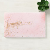 Post-it® Rose Gold Pailleté Étoiles Roses (Bureau)