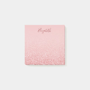 Post-it® Rose Gold Parties scintillant Blush Ombre Nom pers