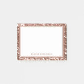 Post-it® Rose Gold Parties scintillant Bridesmaid Nom Favor (Devant)