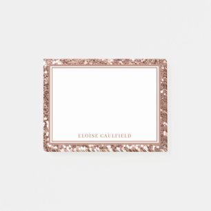 Post-it® Rose Gold Parties scintillant Bridesmaid Nom Favor