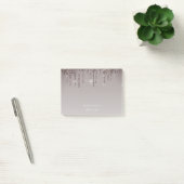 Post-it® Rose Gold Parties scintillant Business Staff Monog (Bureau)