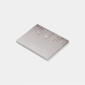 Post-it® Rose Gold Parties scintillant Business Staff Monog (Incliné)