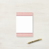 Post-it® Rose Gold Parties scintillant encadré Notes collan (Sur un bureau)