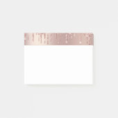 Post-it® Rose Gold Parties scintillant Sparkle Post it Note (Devant)