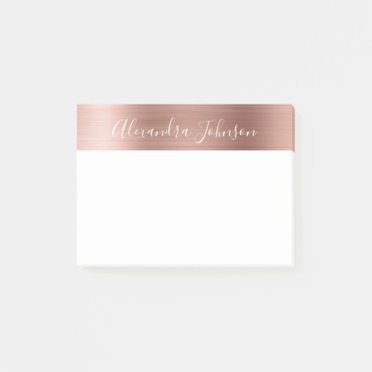Post-it® Rose Gold - Pink Foil Professionnel (Devant)