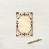 Post-it® Rose gothique Antique Frame Ovale (Sur un bureau)