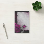 Post-it® Rose gothique, bougie, parchemin et emplacement (Bureau)