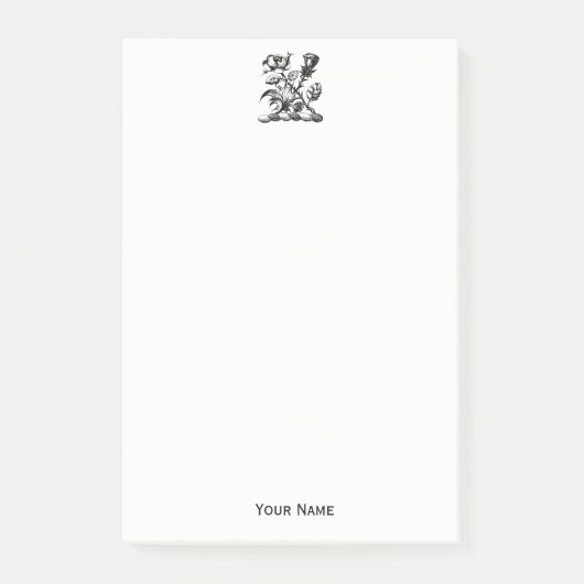 Post-it® Rose héraldique et chardon d'armoiries Emblème de  (Devant)