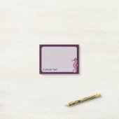 Post-it® Rose Hippocampe (Sur un bureau)