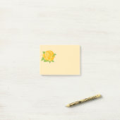 Post-it® Rose jaune moderne (Sur un bureau)