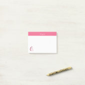 Post-it® Rose Je Me Sens Knitty, Oh Tellement Knitty (Sur un bureau)