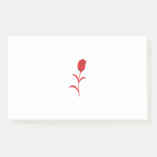 Post-it® Rose Madder, Rouge lave, design floral