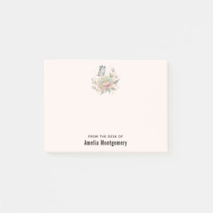 Post-it® Rose Magique et Papillon Couleurs Pastel