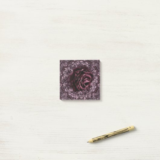 Post-it® Rose Mandala (Sur un bureau)