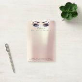 Post-it® Rose Metallic Peach Name Web Numéro de téléphone (Bureau)