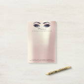 Post-it® Rose Metallic Peach Name Web Numéro de téléphone (Sur un bureau)