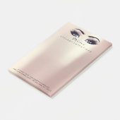 Post-it® Rose Metallic Peach Name Web Numéro de téléphone (Incliné)