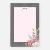 Post-it® Rose moderne simple et rayures (Devant)