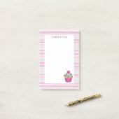 Post-it® Rose mou (Sur un bureau)