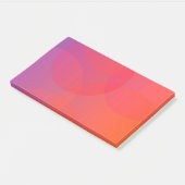 Post-it® rose, orange, moderne, simple, cool, art tendance (Incliné)