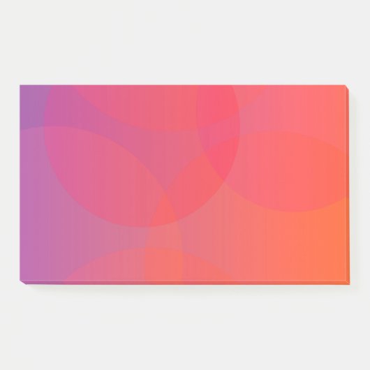 Post-it® rose, orange, moderne, simple, cool, art tendance (Devant)