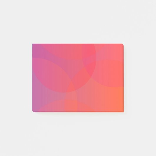 Post-it® rose, orange, moderne, simple, cool, art tendance (Devant)