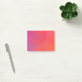 Post-it® rose, orange, moderne, simple, cool, art tendance (Bureau)