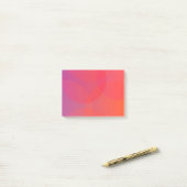Post-it® rose, orange, moderne, simple, cool, art tendance (Sur un bureau)