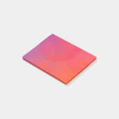 Post-it® rose, orange, moderne, simple, cool, art tendance (Incliné)